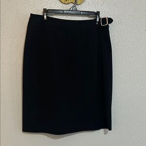 Briggs New York Black Wrap Skirt Size 10